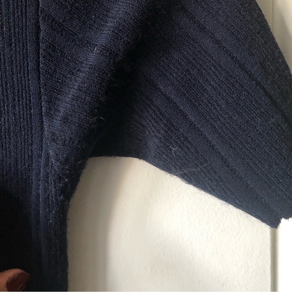 FRAME Twist-Front Rib Knit MIDI Dress sz. S - Picture 5 of 9